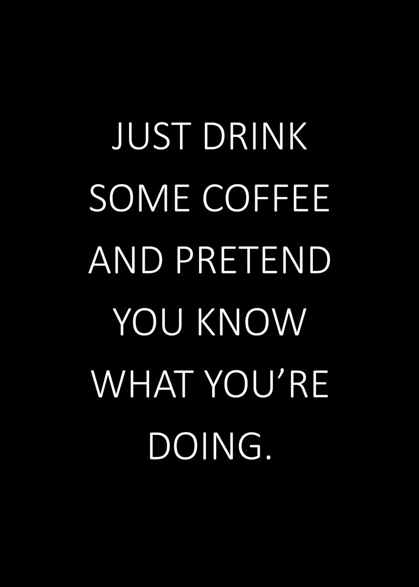 'Coffee' Poster by Kaly Prints Displate