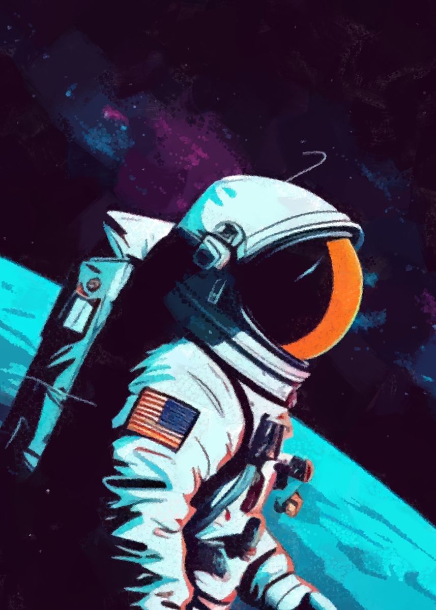 'Astronaut' Poster by Evgenuy Merkushov | Displate