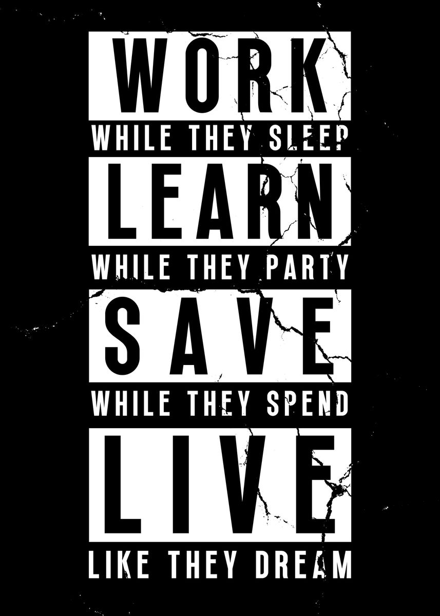 'Business Motivation' Poster, picture, metal print, paint by Yess