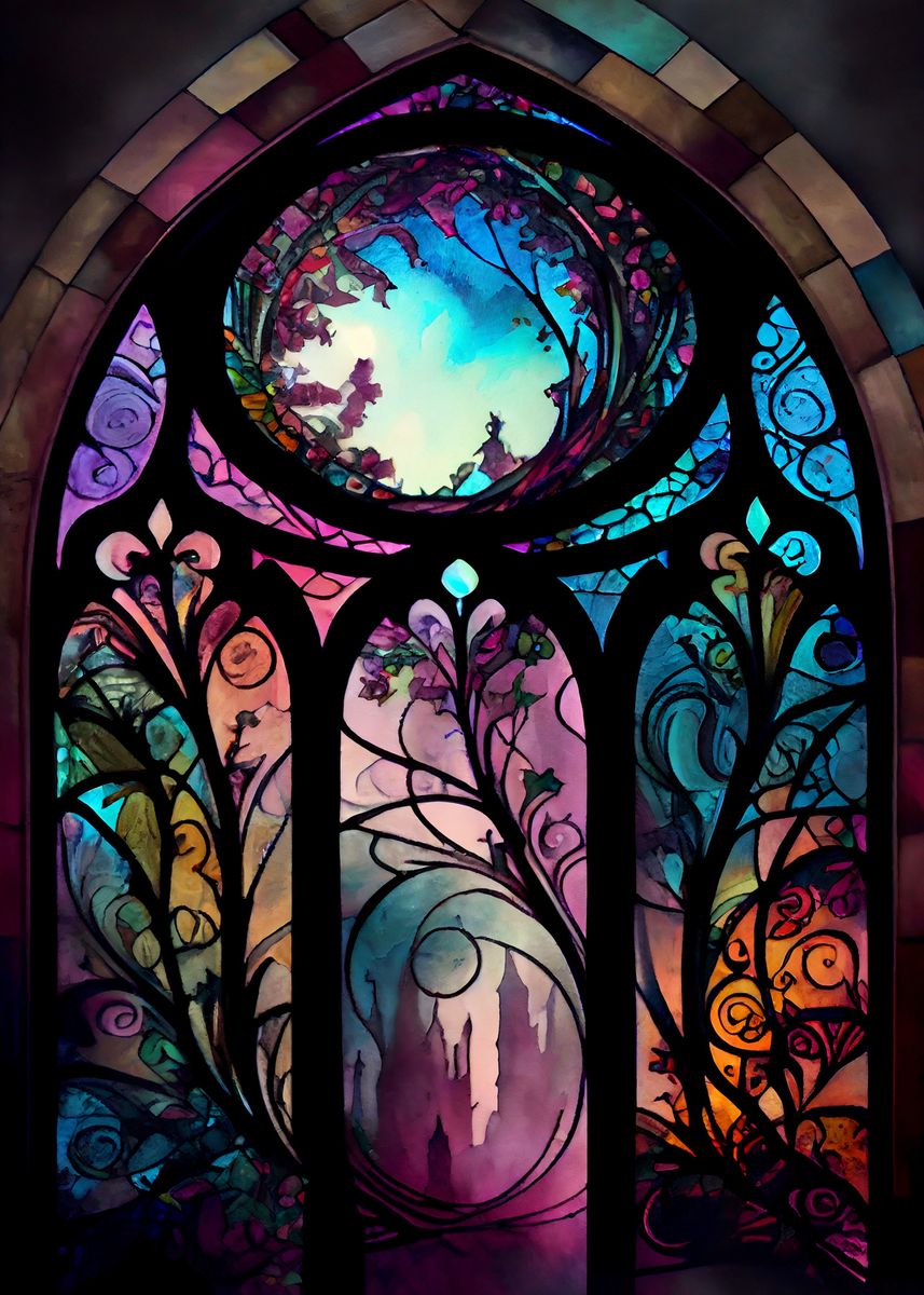 'Window into the World' Poster, picture, metal print, paint by Polymath ...