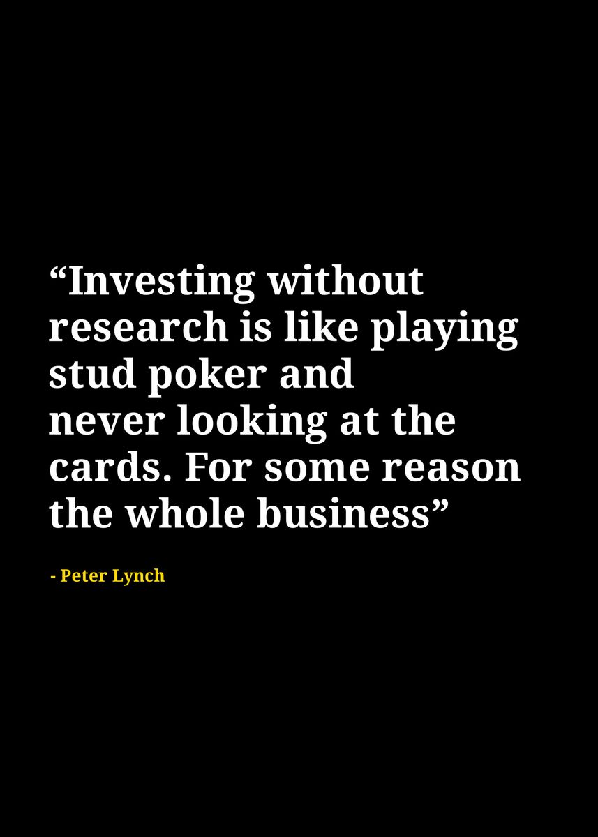 'Peter Lynch quotes ' Poster by iwak ayam Displate