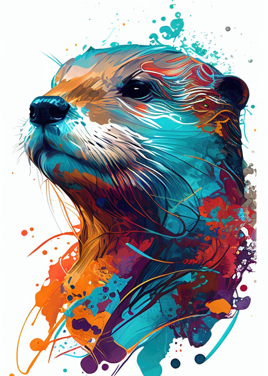 Otter Pop Art Animal