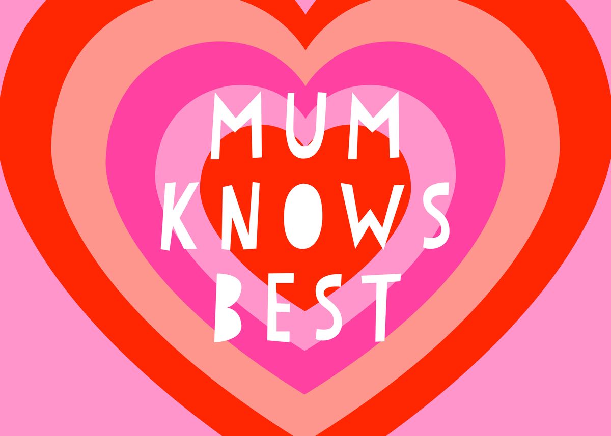 'Mum Knows Best' Poster by Adam Regester | Displate