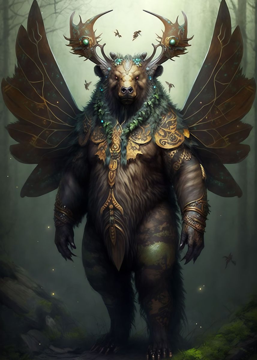 'Beer Eagle' Poster by Guillaume Pingard Displate