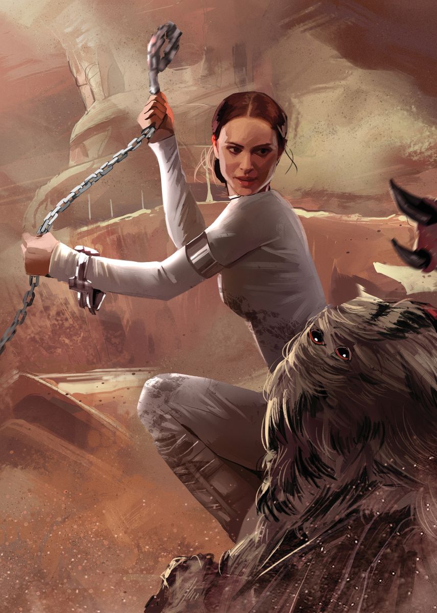 'Queen Padmé Amidala' Poster, picture, metal print, paint by Star Wars