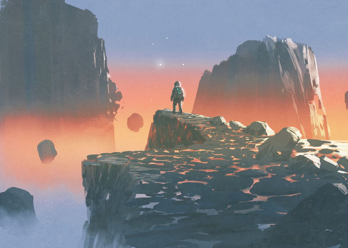 'Spaceman' Poster by Color Art | Displate