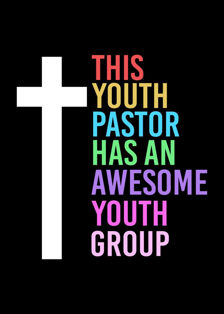 'Awesome Youth Group' Poster, picture, metal print, paint by FunnyGifts