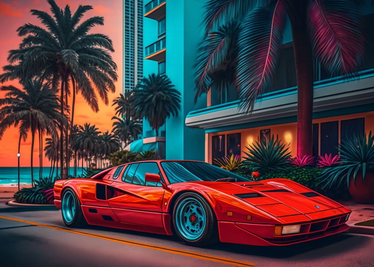 'Classic Sports Car' Poster by DB P Displate