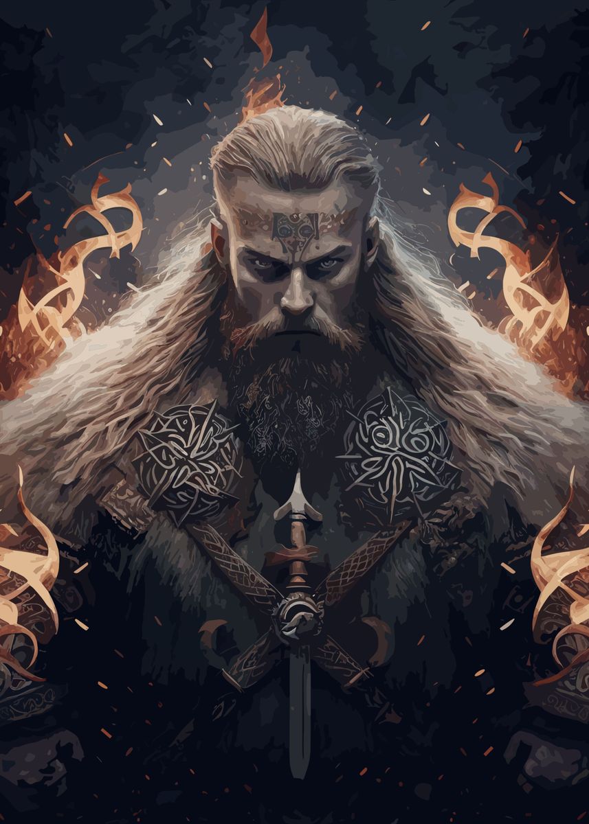 'Viking Warrior' Poster by Poster Parlor Displate