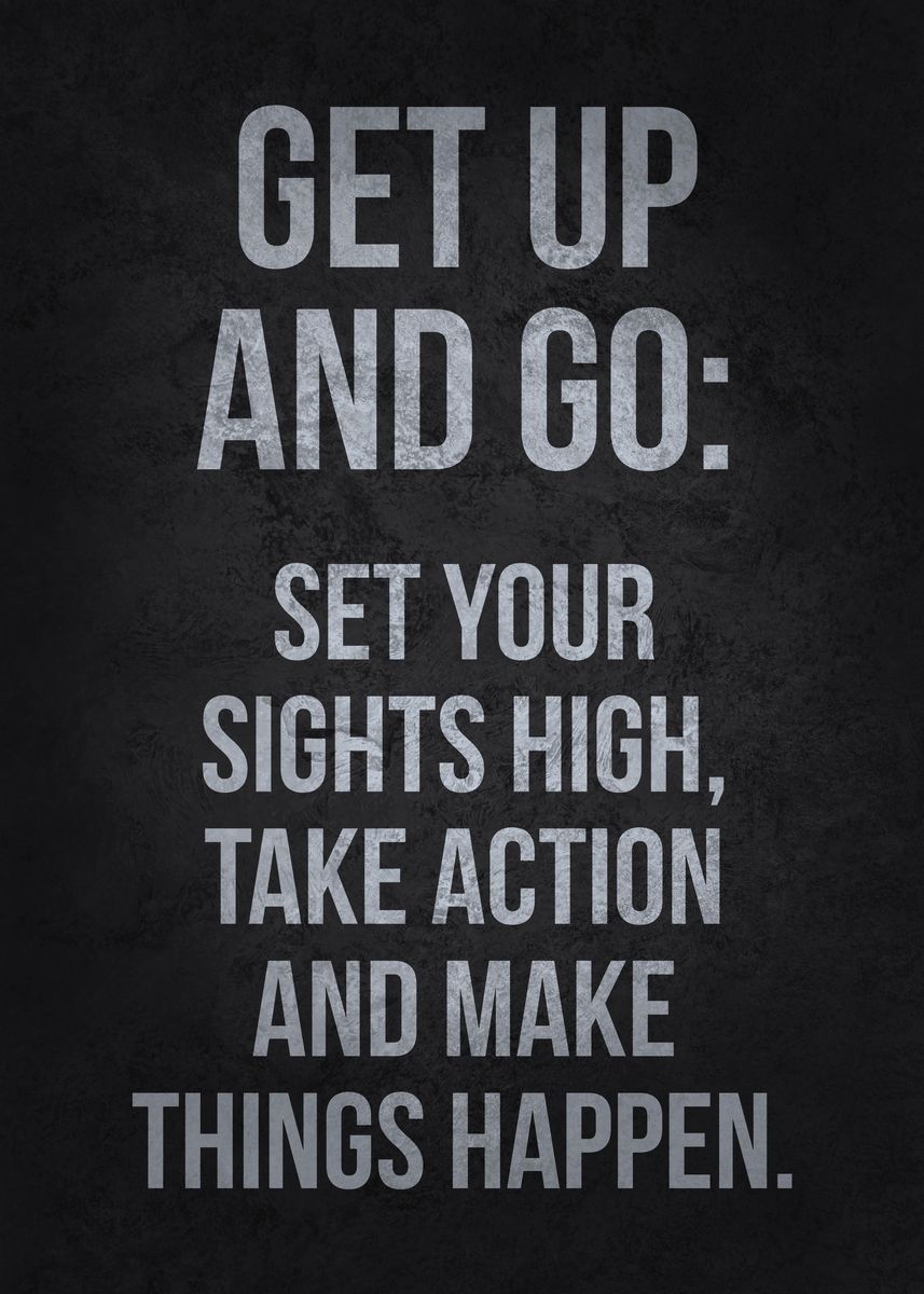 'Get Up And Go' Poster, picture, metal print, paint by CHAN | Displate