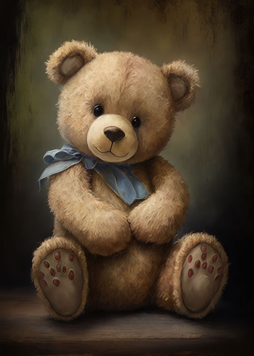 'Teddy Bear Style 4' Poster by murtzart | Displate