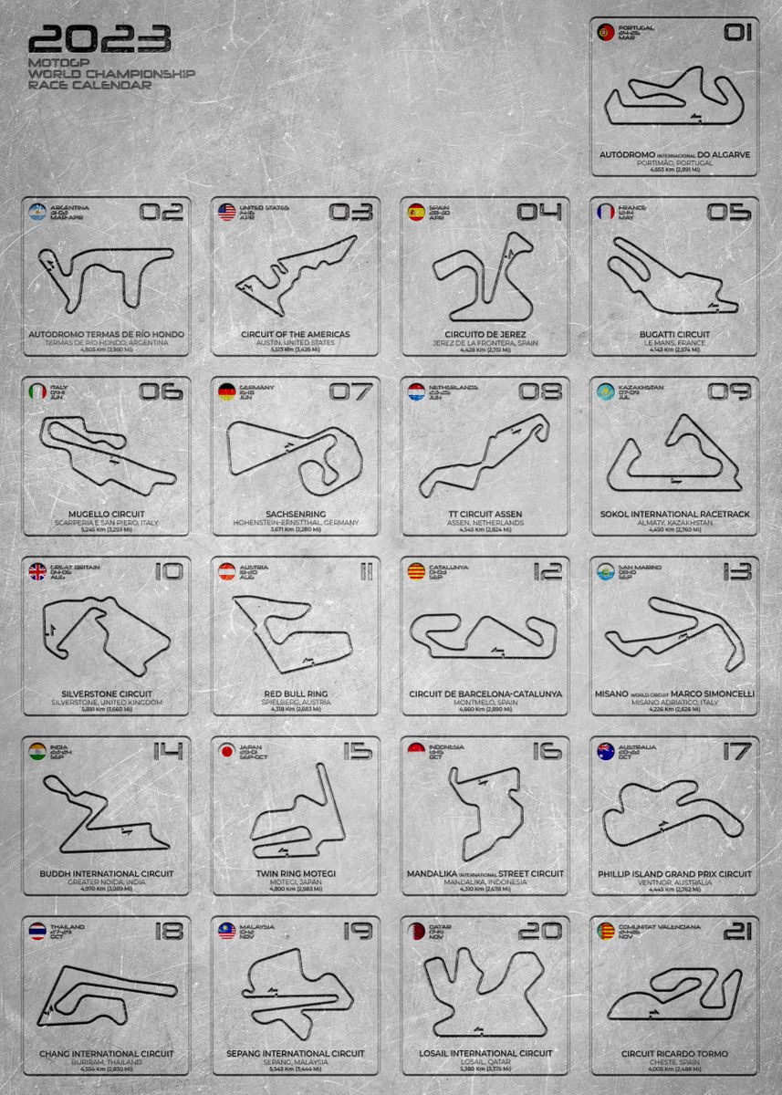 MotoGP calendar 2023: Full schedule and race dates for the world