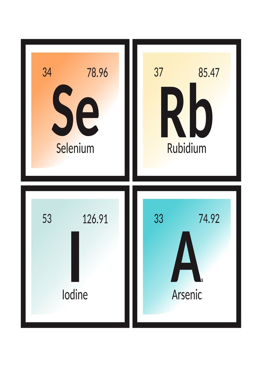 Saudi Element 'Serbia Elements' Poster, picture, metal print, paint by Maozva | Displate