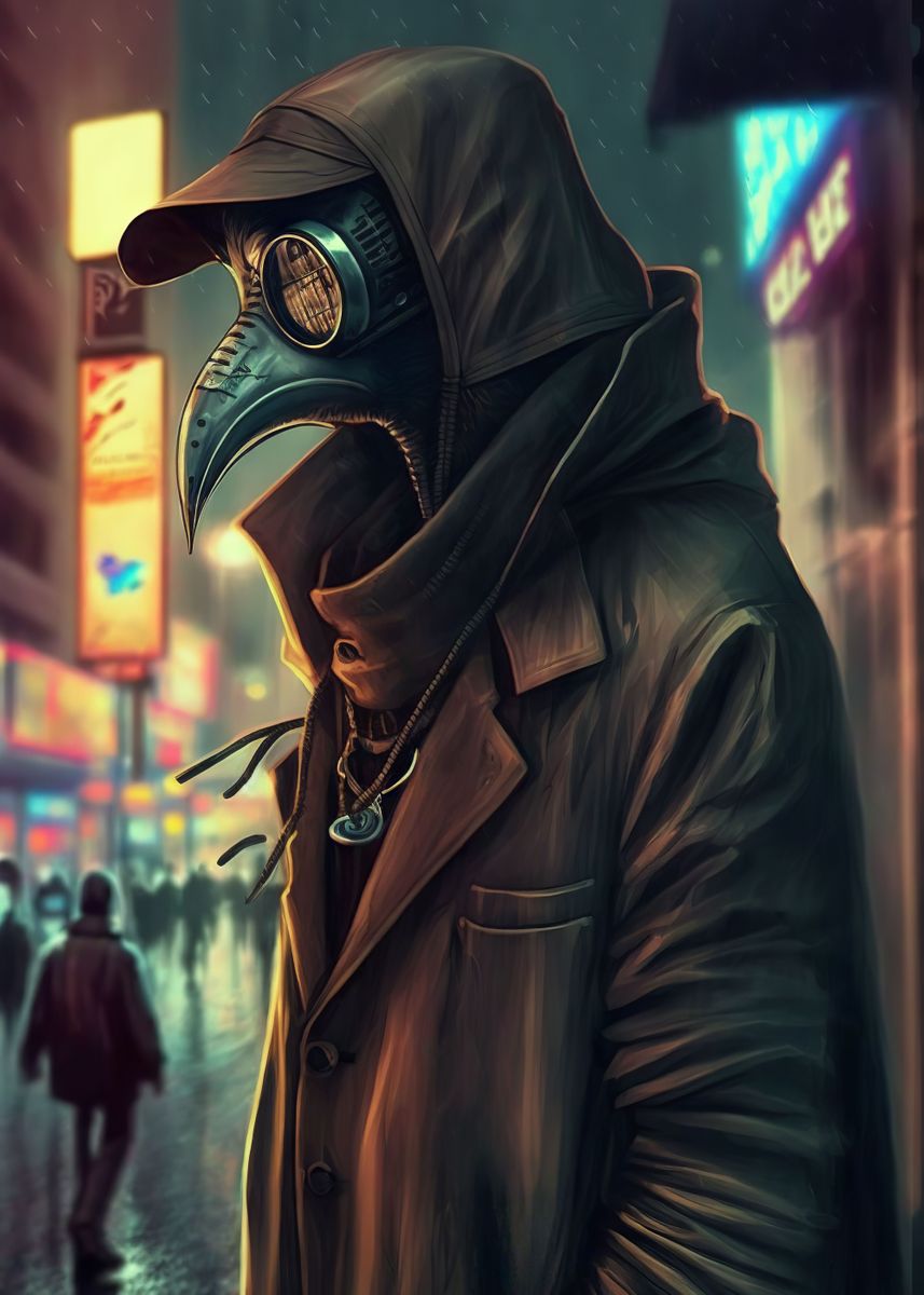 cyberpunk plague doctor