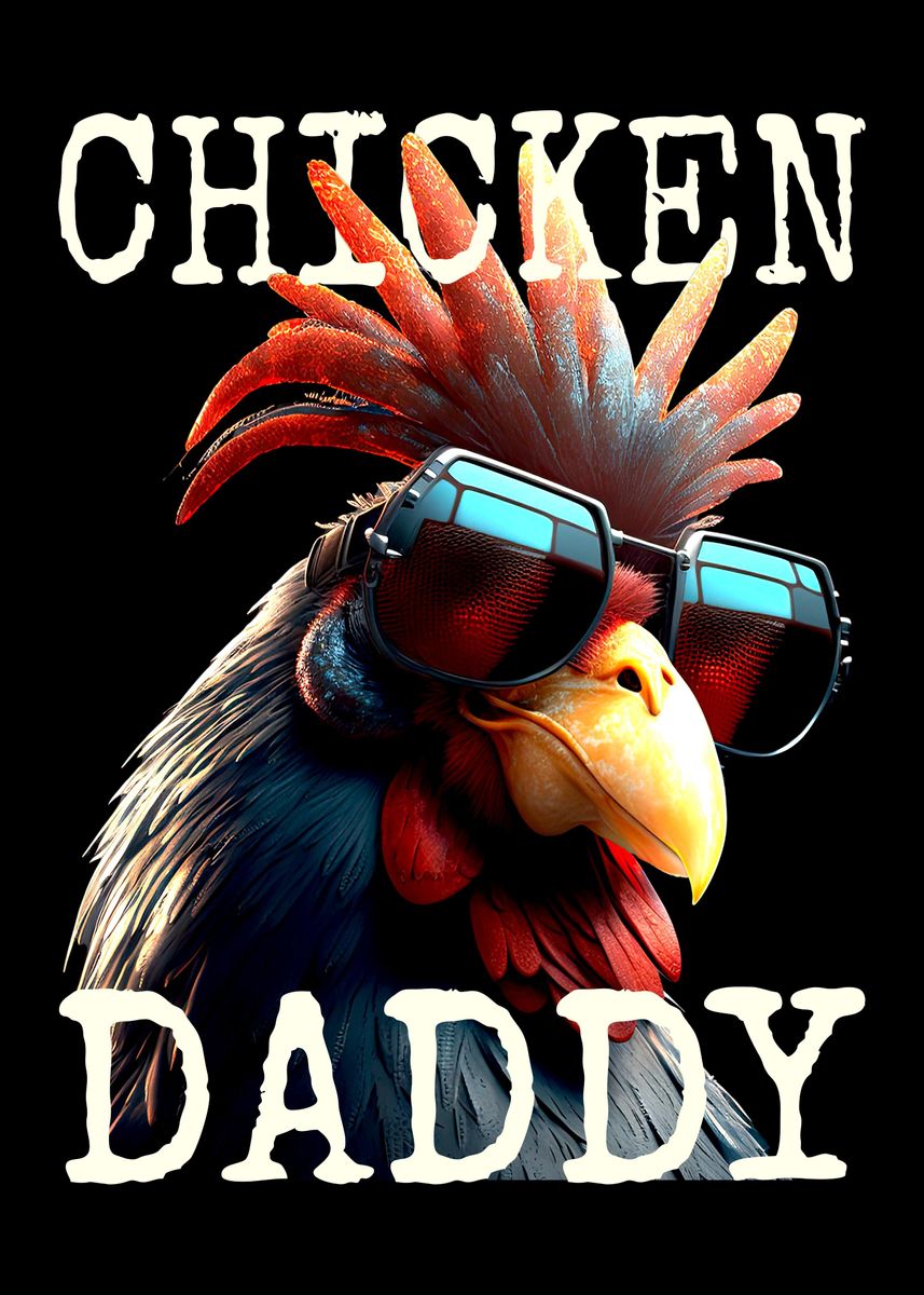 'Chicken Daddy Fathers Day' Poster by EDventures Displate
