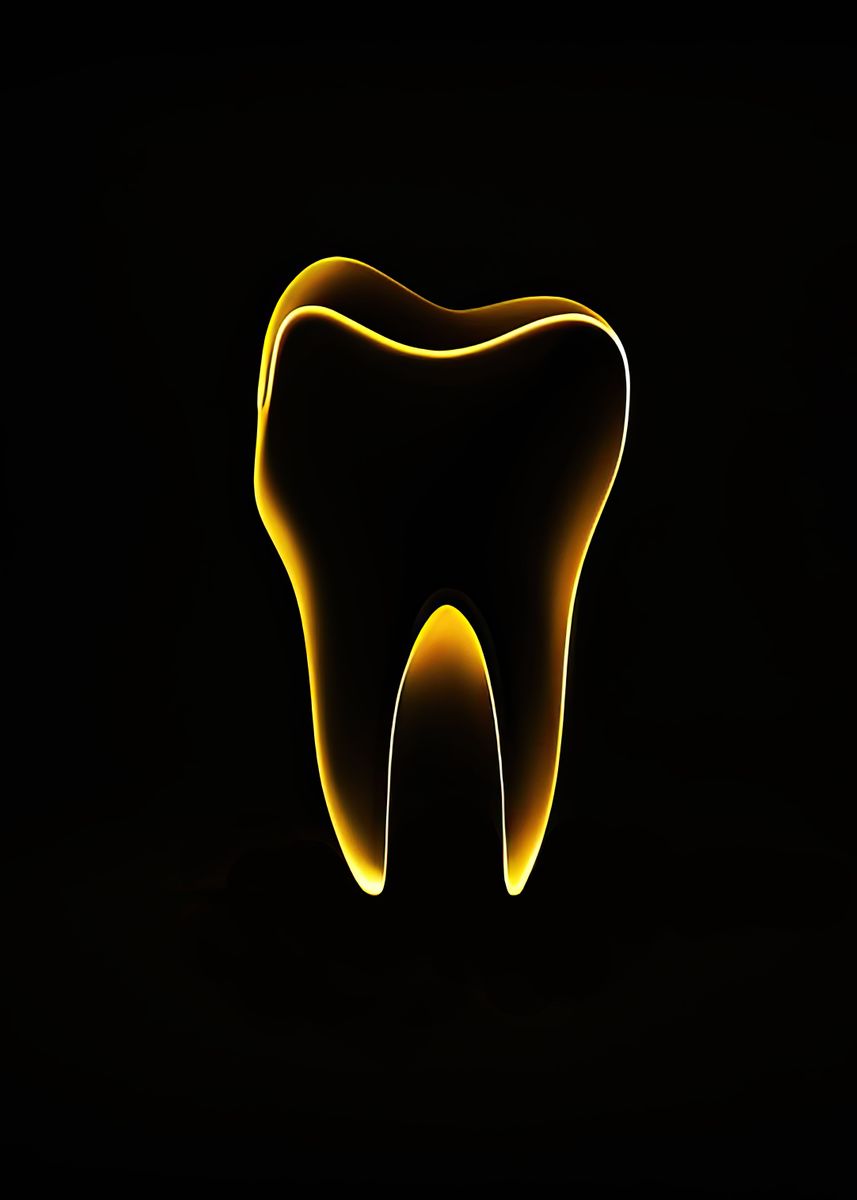 'Gold Tooth' Poster, picture, metal print, paint by Dr Picture Displate