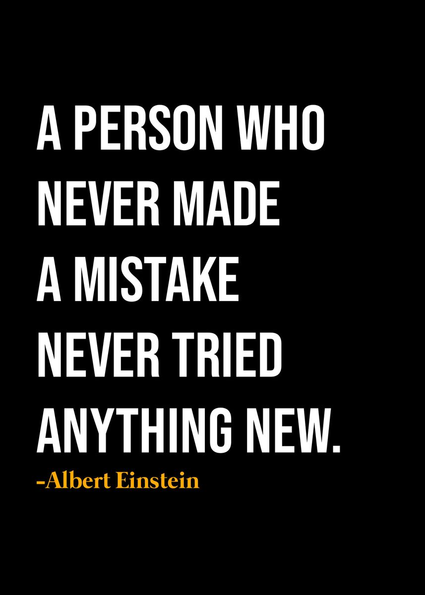 'Albert Einstein Quote ' Poster, picture, metal print, paint by KAZE ...