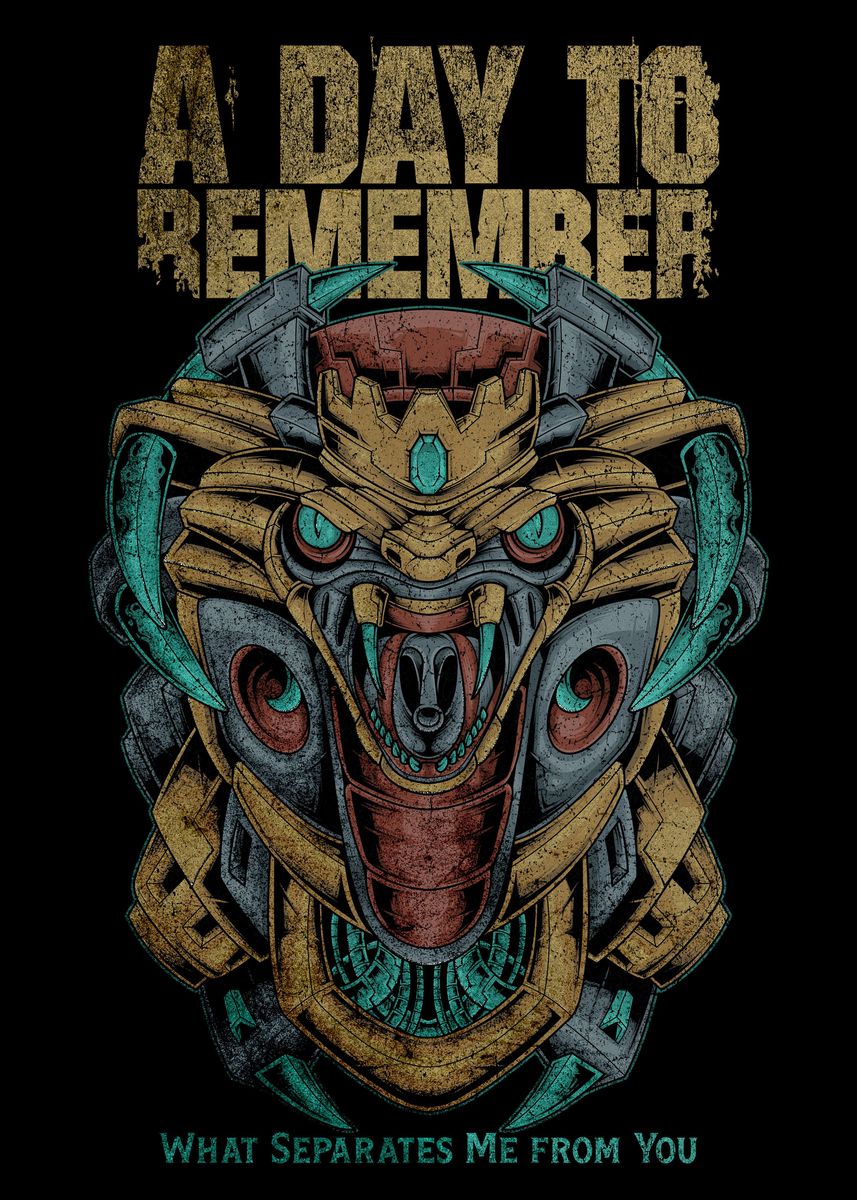 'A Day To Remember emo' Poster, picture, metal print, paint by mitra ...