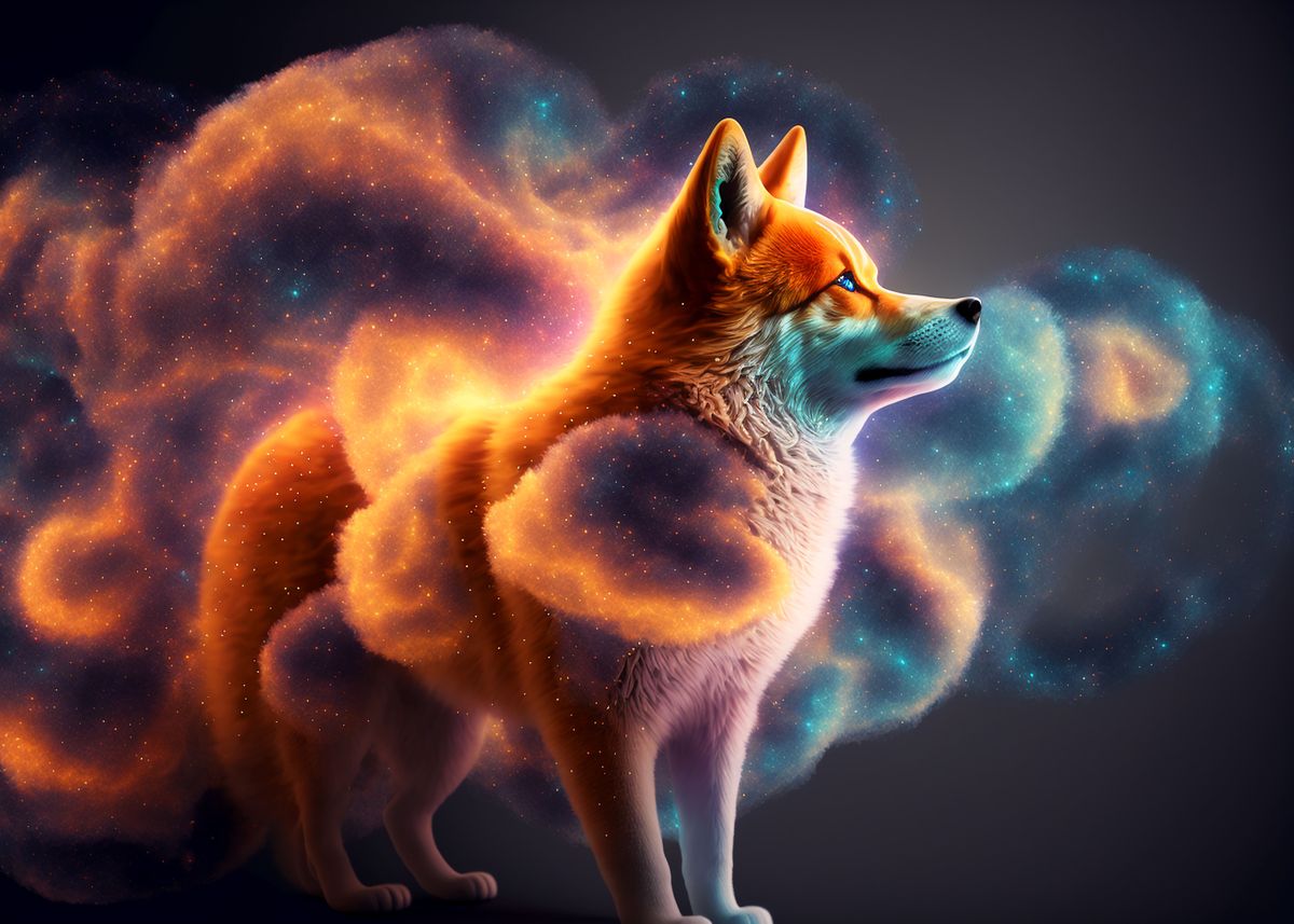 'Spirit Animal Shiba Inu' Poster by Jiri Hodecek | Displate
