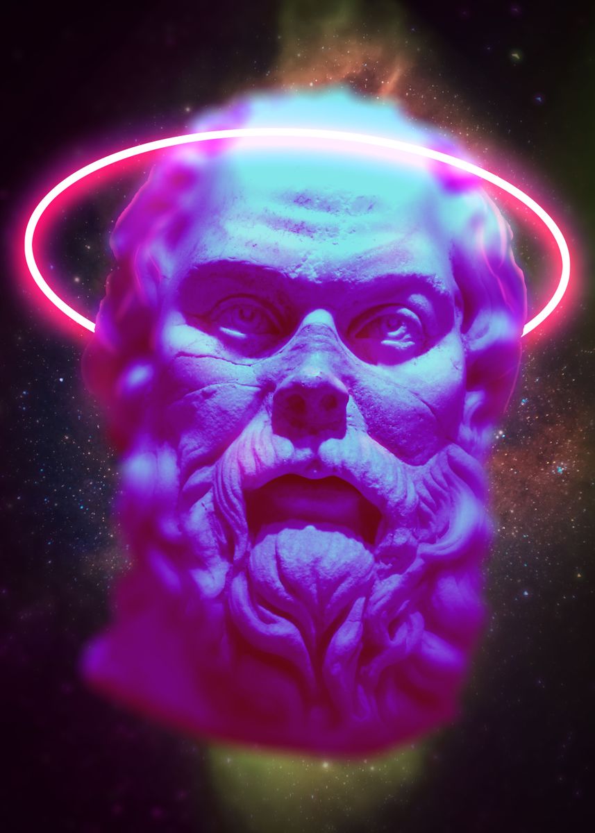 'Greek Statue Vaporwave' Poster by Atanas Popovski Displate