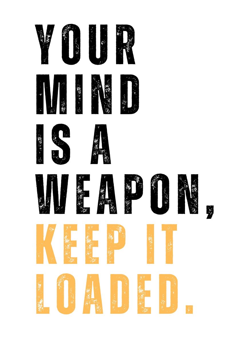 'Motivation Quotes' Poster, picture, metal print, paint by Nae | Displate