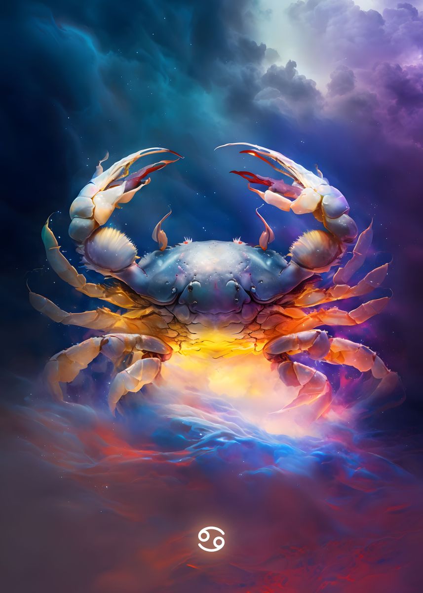 'Cancers Depth' Poster, picture, metal print, paint by Hatless Luffy