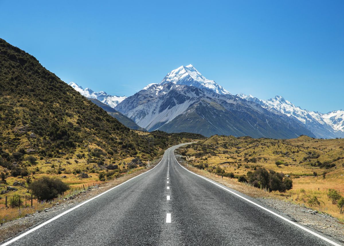 'Mountain Road New Zealand' Poster by Joshua Small | Displate