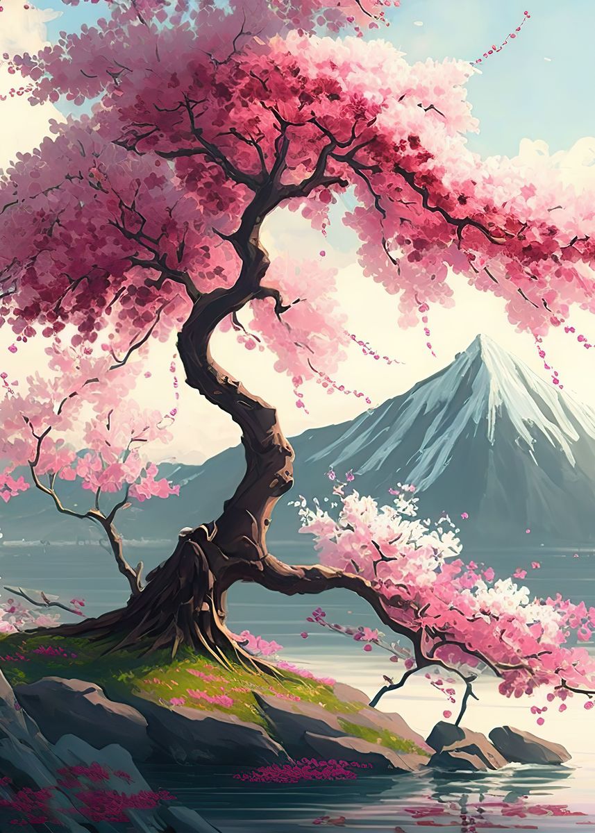 cherry tree blossom art