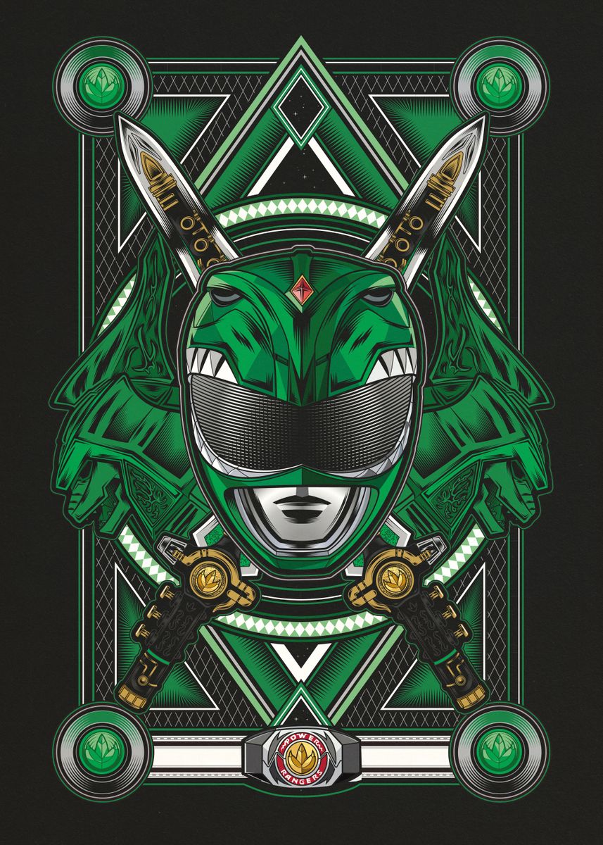 Displate: Metallic Poster Power factory Rangers