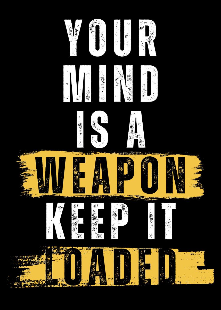'Motivation Quotes' Poster, picture, metal print, paint by Nae | Displate
