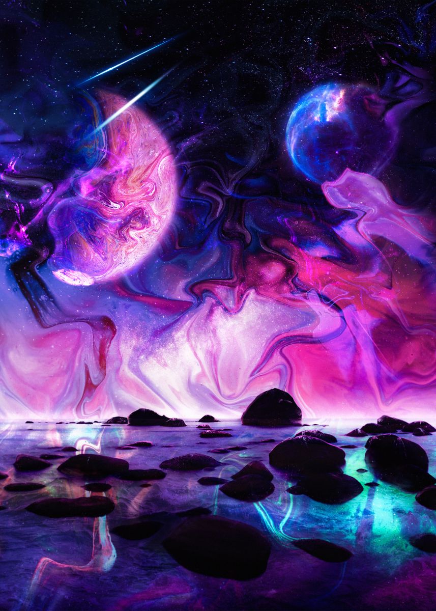 'Galaxy Sea' Poster by Harel Concepts | Displate