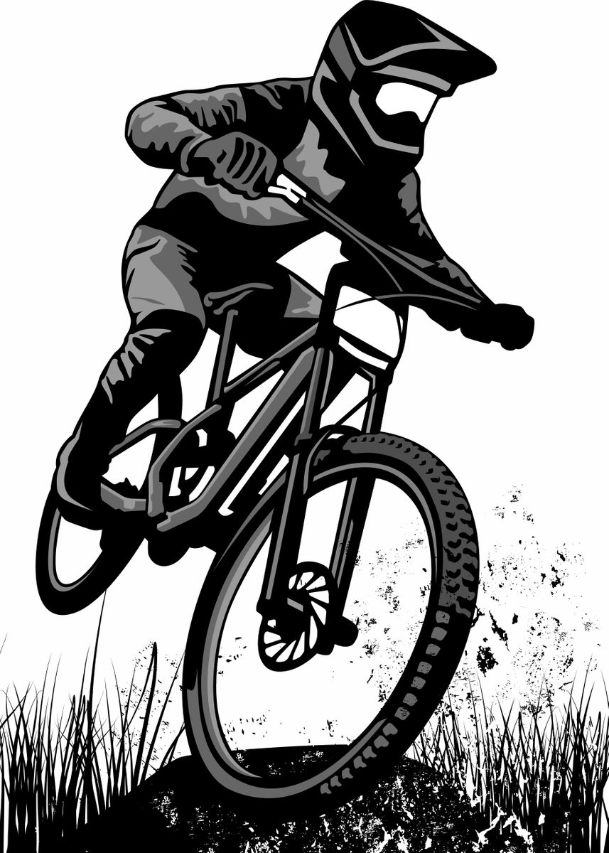 'mountain bike design art' Poster by THELASTMINI MANTILY Displate