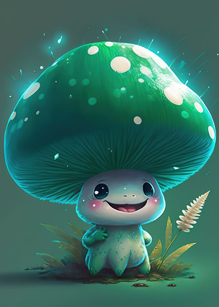 'Cute mushroom' Poster by Albie Lane | Displate