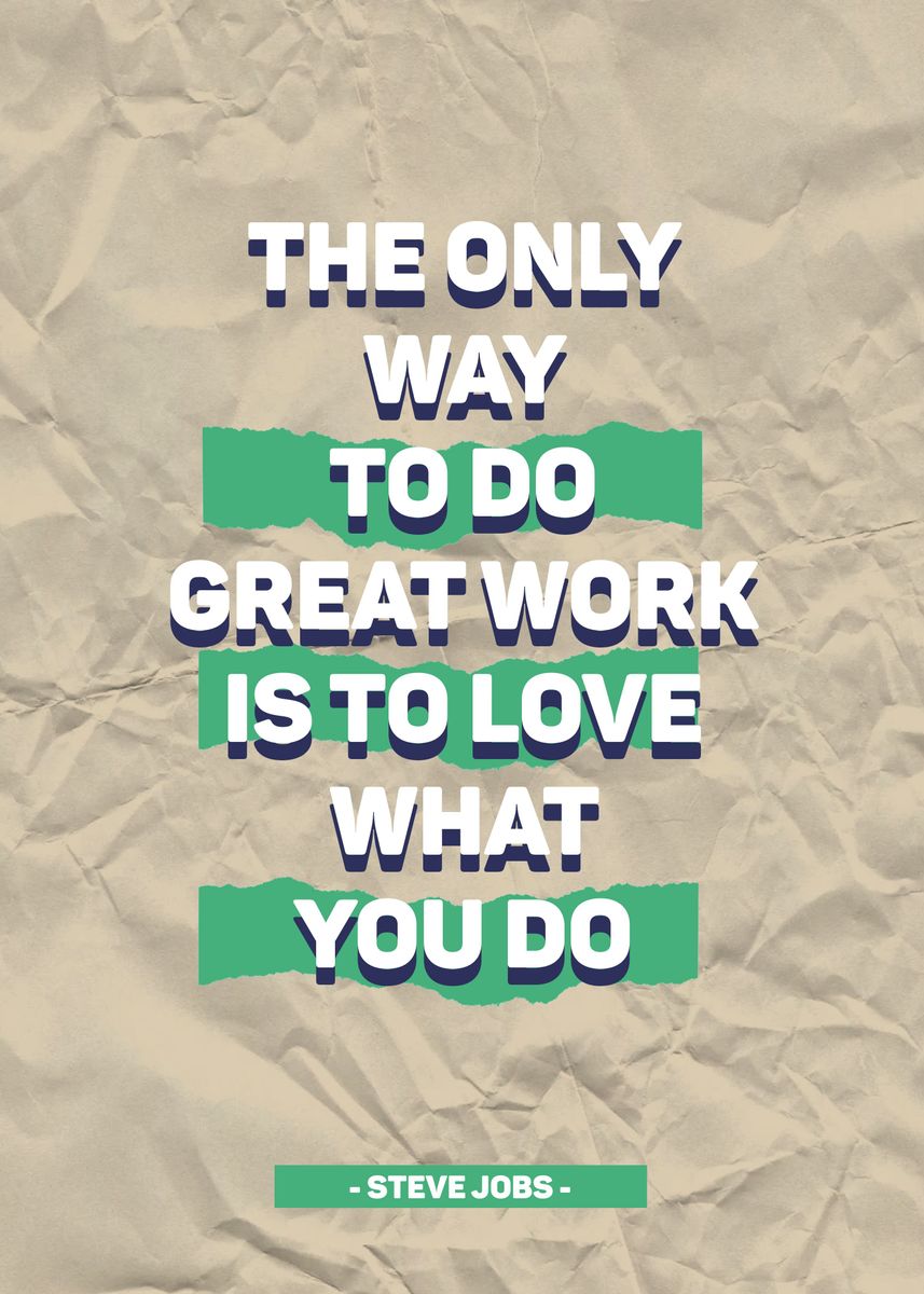 'Steve Jobs Quotes' Poster, picture, metal print, paint by V Styler ...