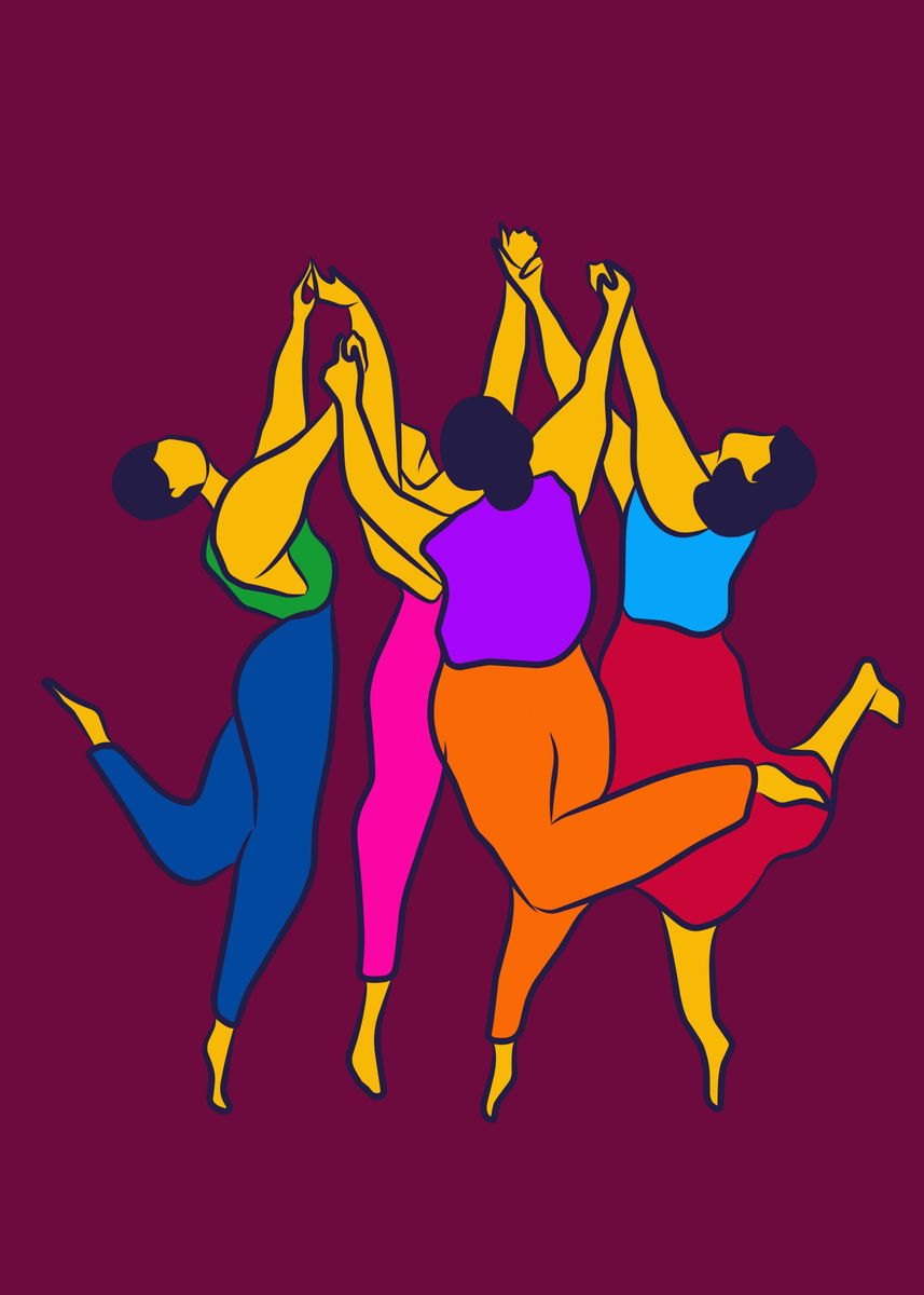 'dancer pop' Poster, picture, metal print, paint by Mshel Tyan | Displate