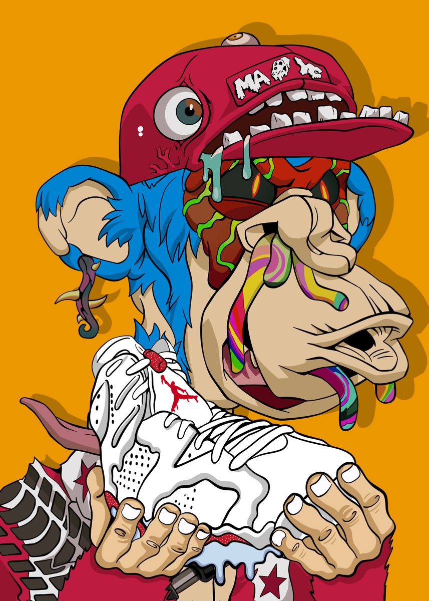'Bored Ape hype' Poster, picture, metal print, paint by Magic Apes ...