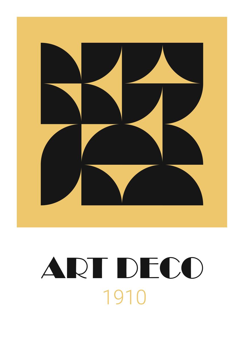 'Art deco' Poster, picture, metal print, paint by alxartstudio | Displate