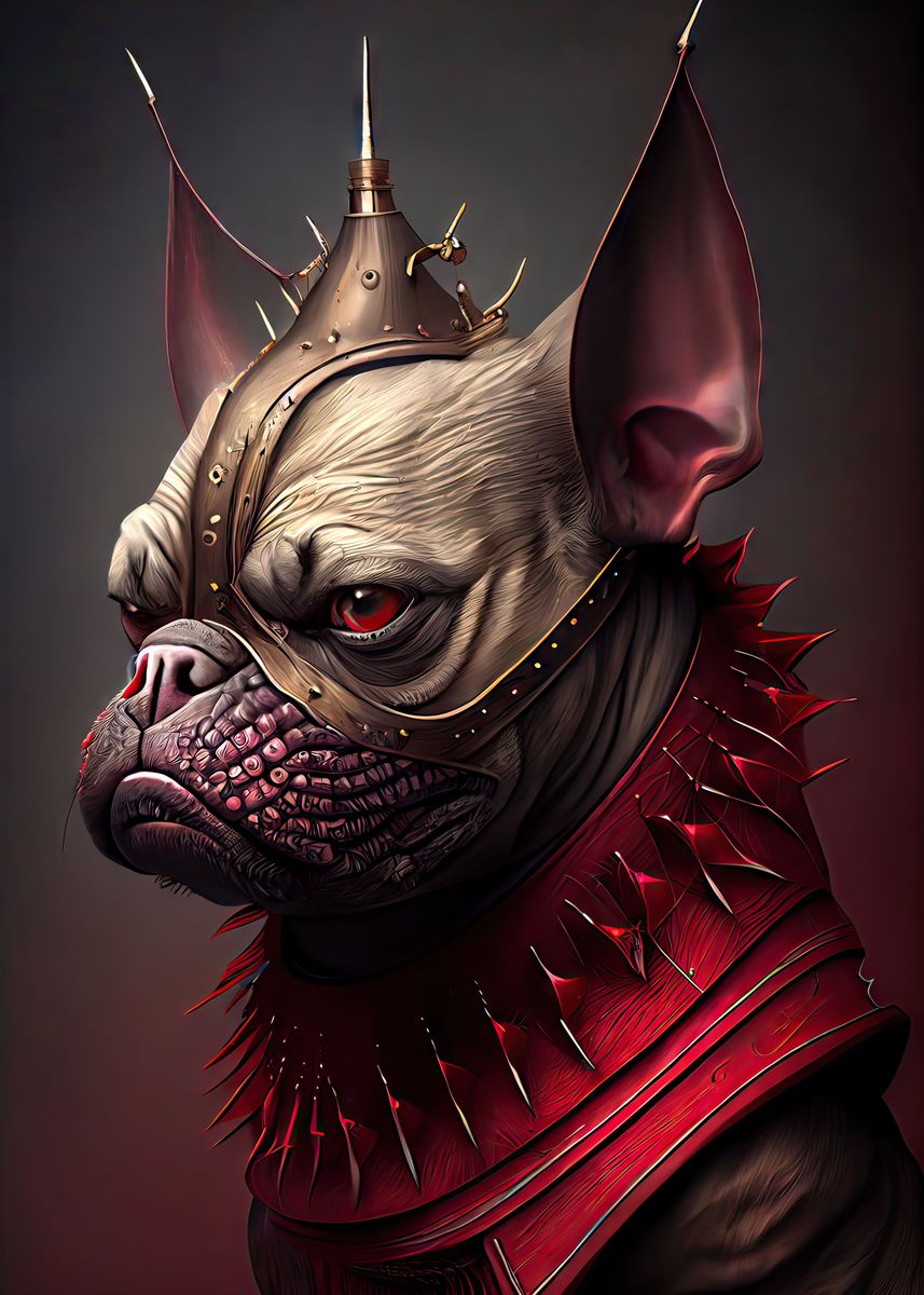 'The Demon Dog 1' Poster, picture, metal print, paint by Digital