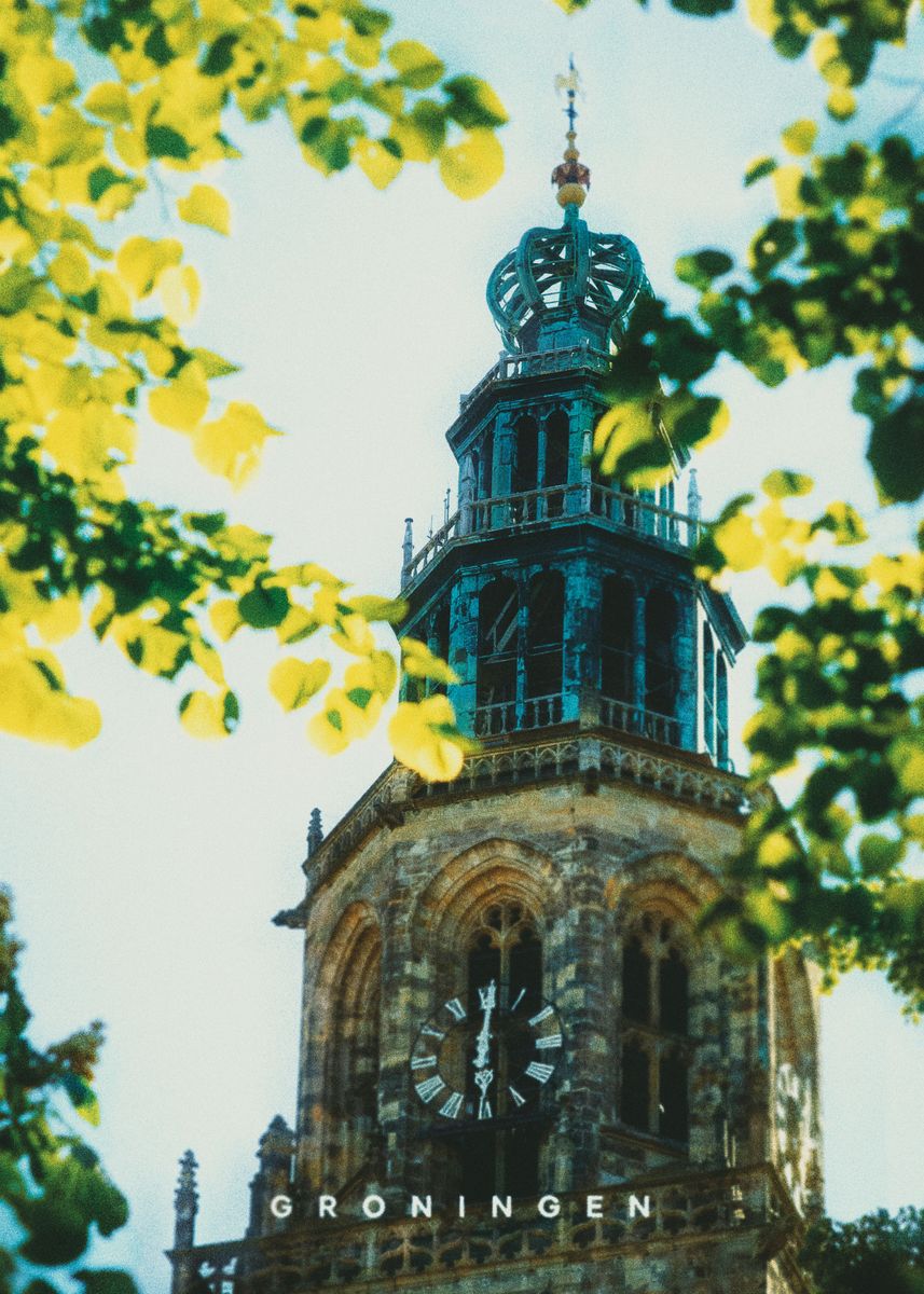 'Groningen' Poster by Visitify Displate