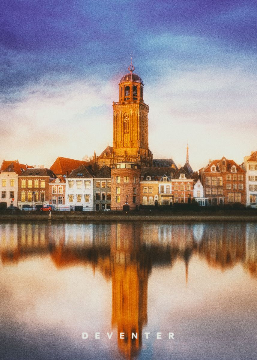 'Deventer' Poster by Visitify Displate