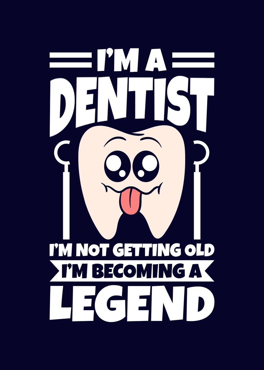 'Funny Dentist Gifts' Poster by MzumO Displate