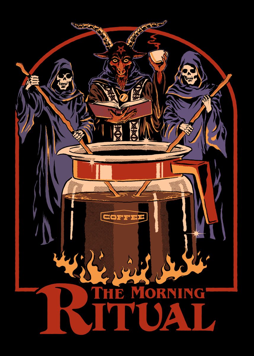 the-morning-ritual-poster-picture-metal-print-paint-by-steven