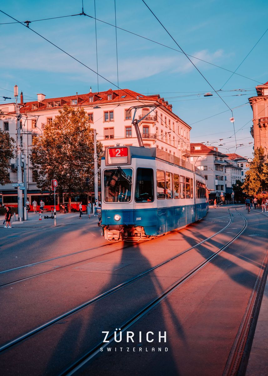 'Zurich ' Poster, picture, metal print, paint by Big City Displate