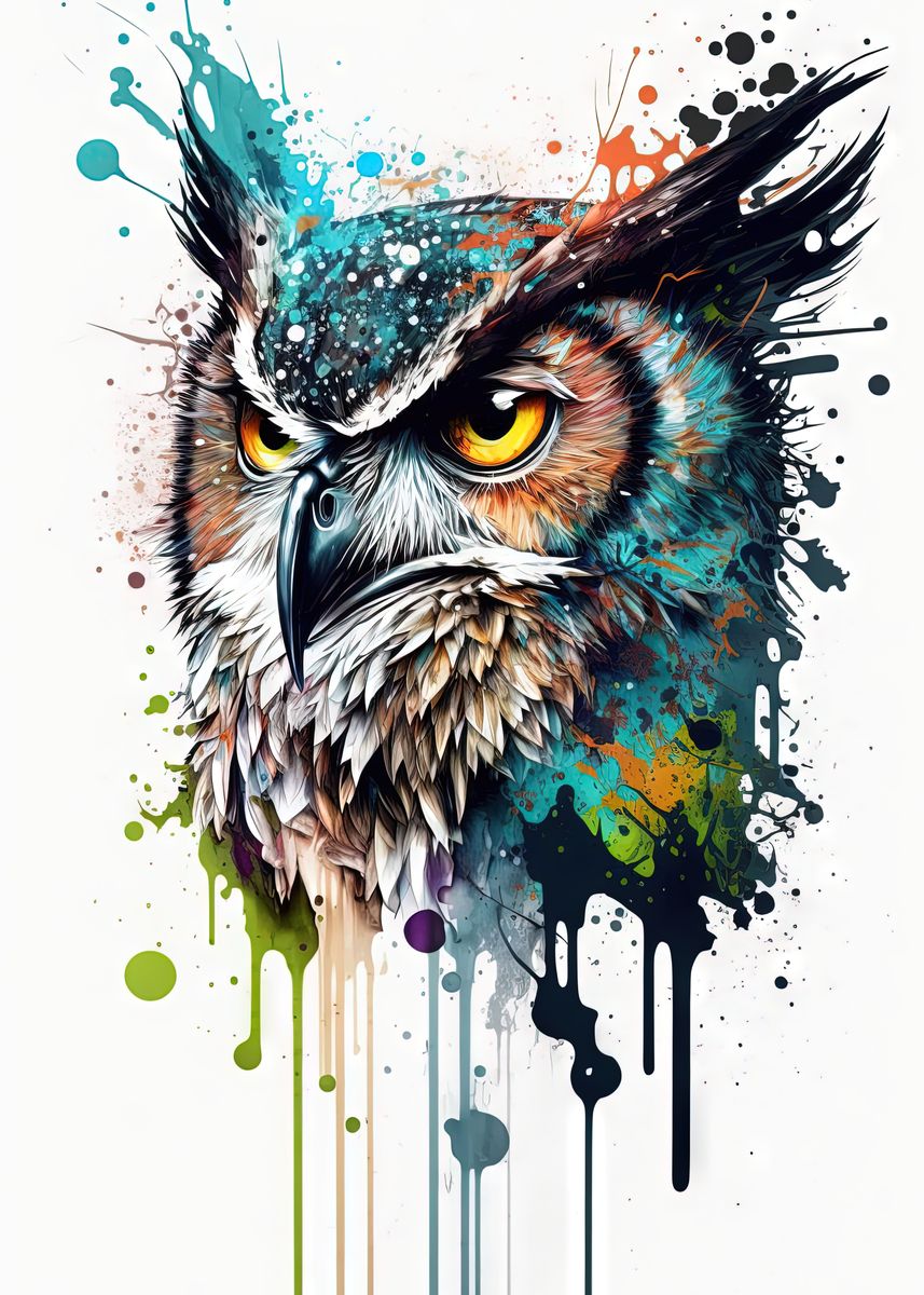 'owl III' Poster by Jerhus | Displate