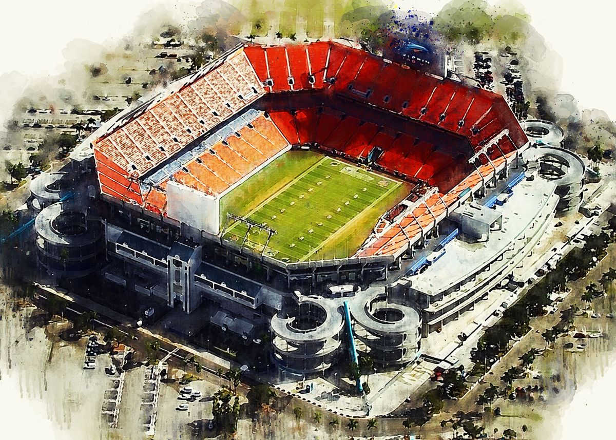 Miami Dolphins, Hard Rock Stadium by John Stoeckley