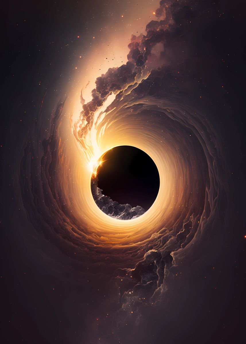 'Black Hole' Poster, picture, metal print, paint by Epsilite | Displate