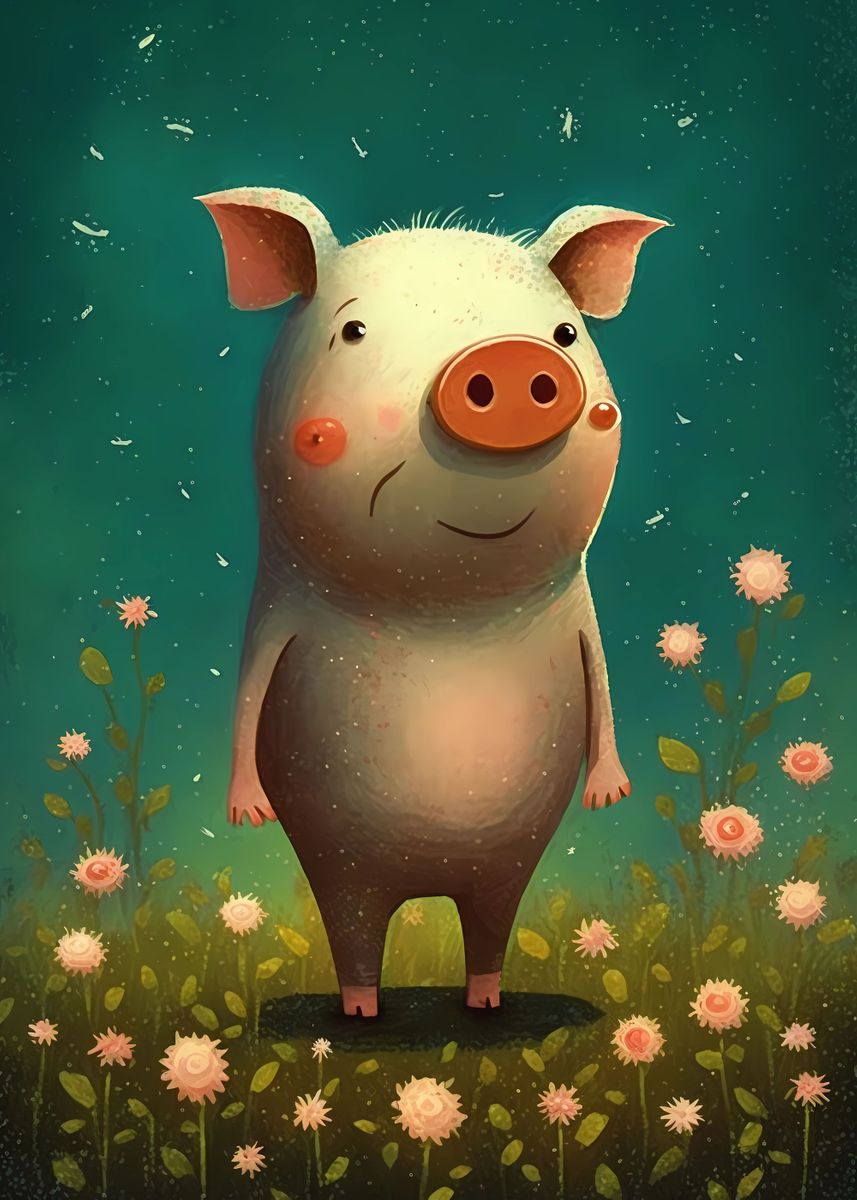 'Pig Folklore' Poster by Jasper World | Displate