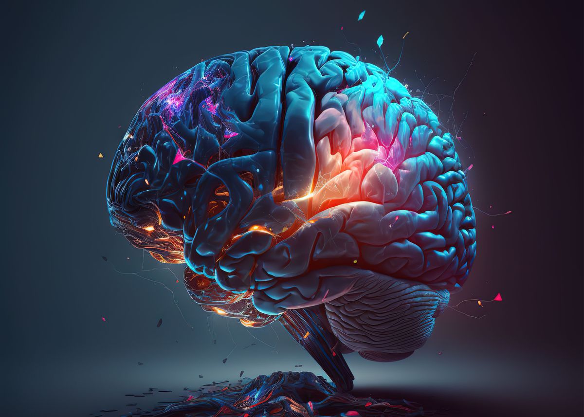 'Human Brain' Poster by NeoRowe Displate