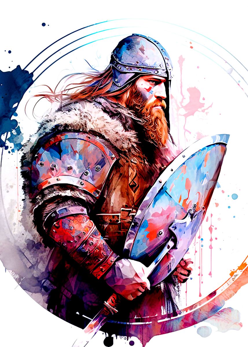 'Viking Warrior' Poster by nhatsk min Displate