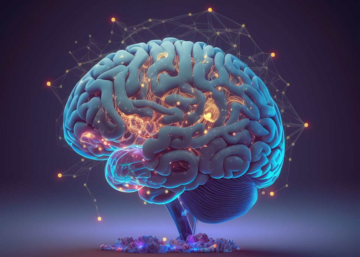 'Human Brain' Poster by NeoRowe Displate